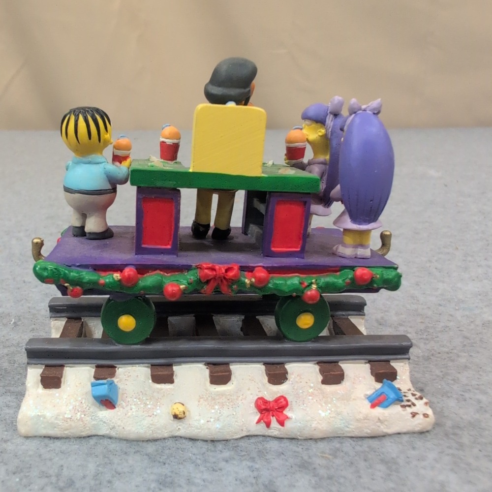 The Simpsons Have A Squishee Christmas Express Train Sculpture Apu Ralph - Picture 3 of 5